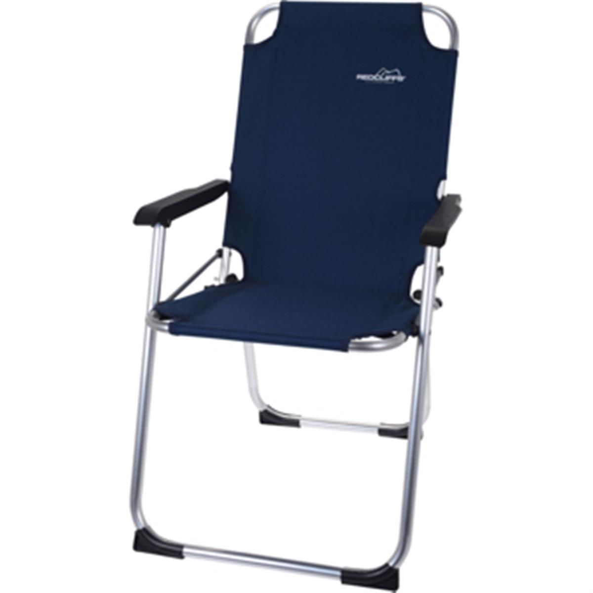 Chaise pliable ALU bleu fonce 110 kg