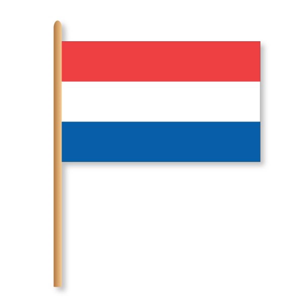 Vlag Nederland 30X45 Cm Stok