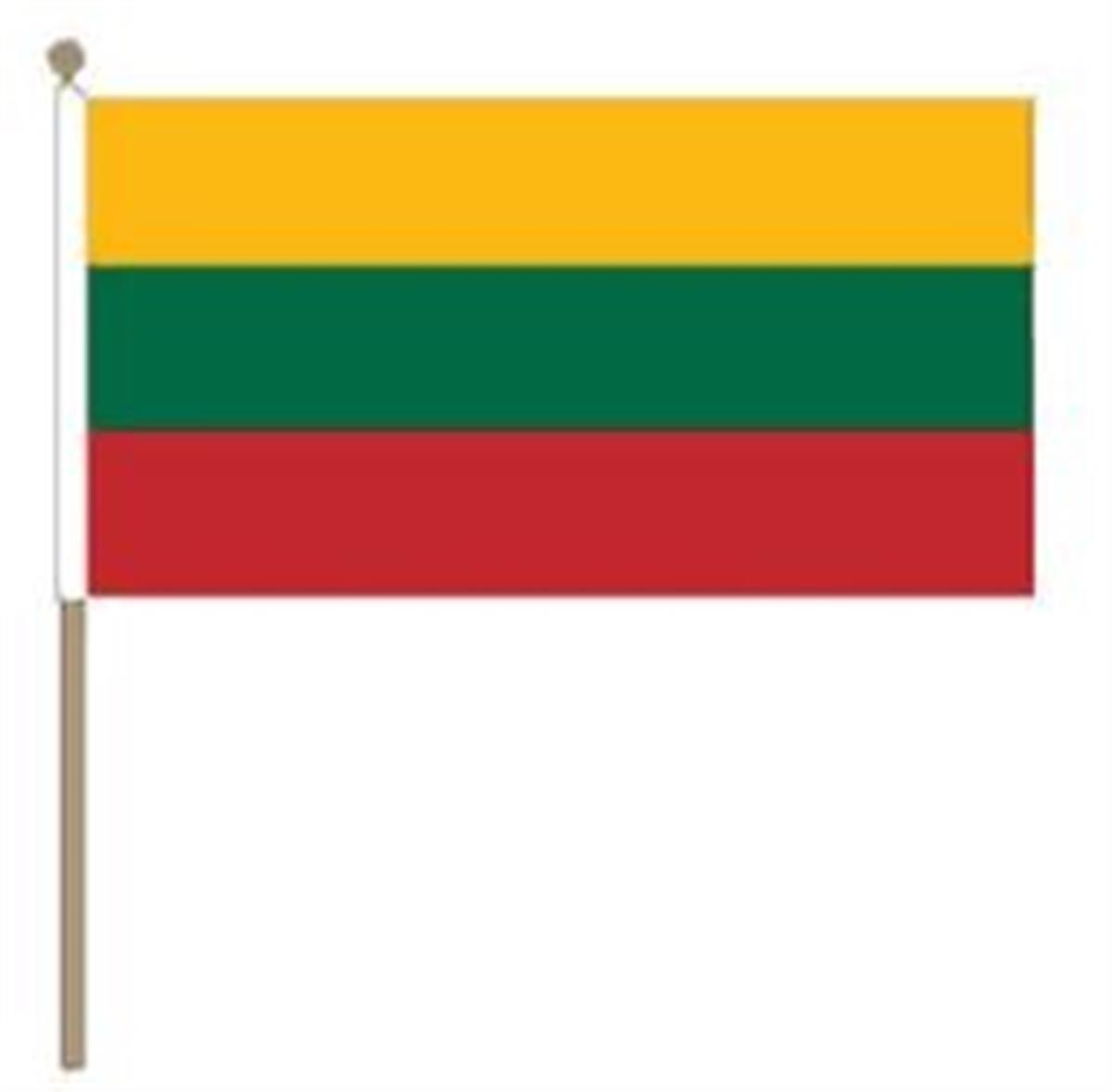 Vlag Litouwen 30 X 45 Cm Stok