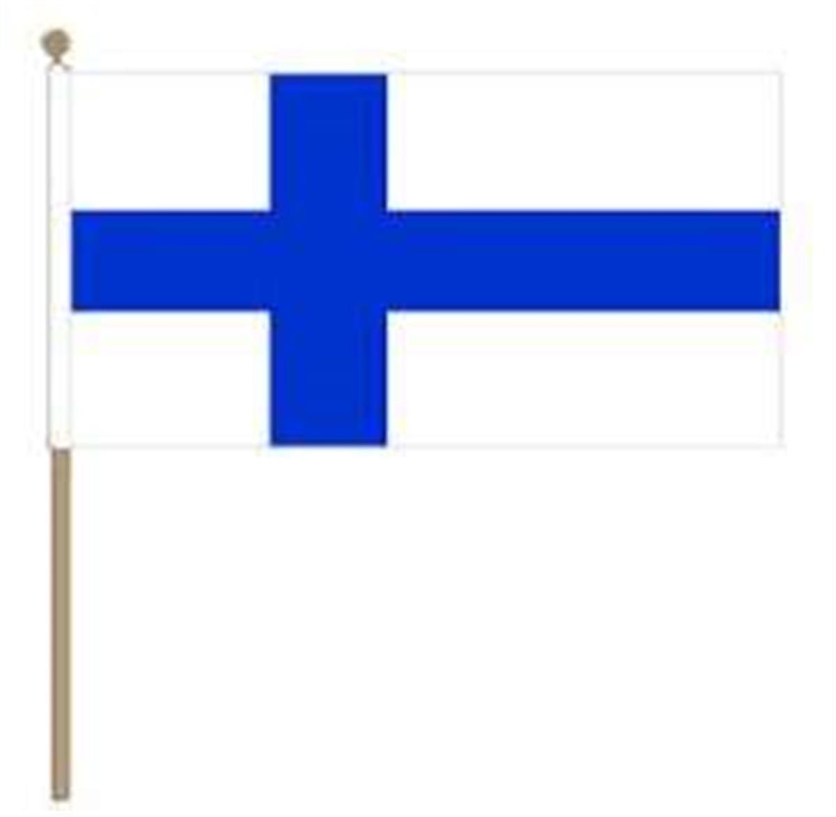 Vlag Finland 30X45 Cm Stok