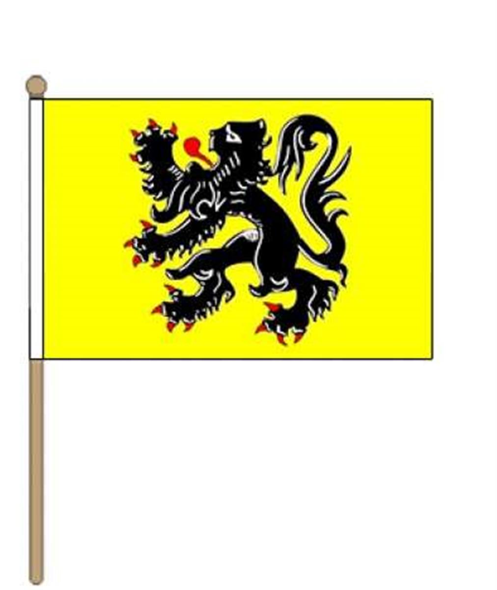 Vlag Op Stok 30X40 Vlaamse Gemeenschap
