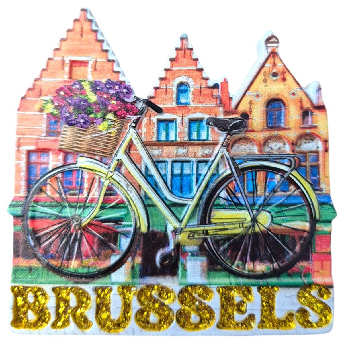 Magneet 3D Brussel 29 glitter