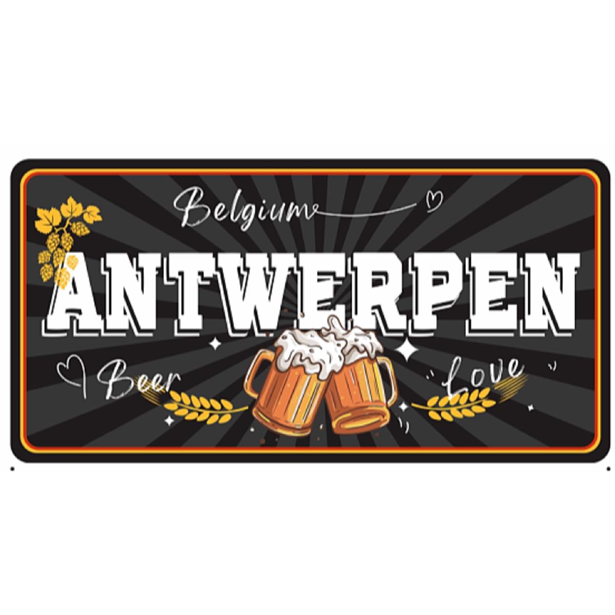 Magneet autoplaat Antwerpen bier