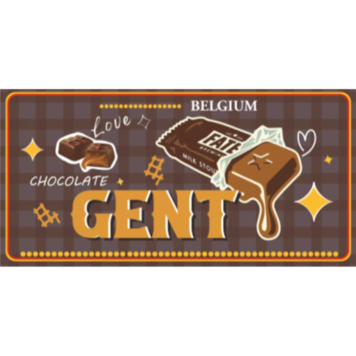 Autoplaat Gent chocolade