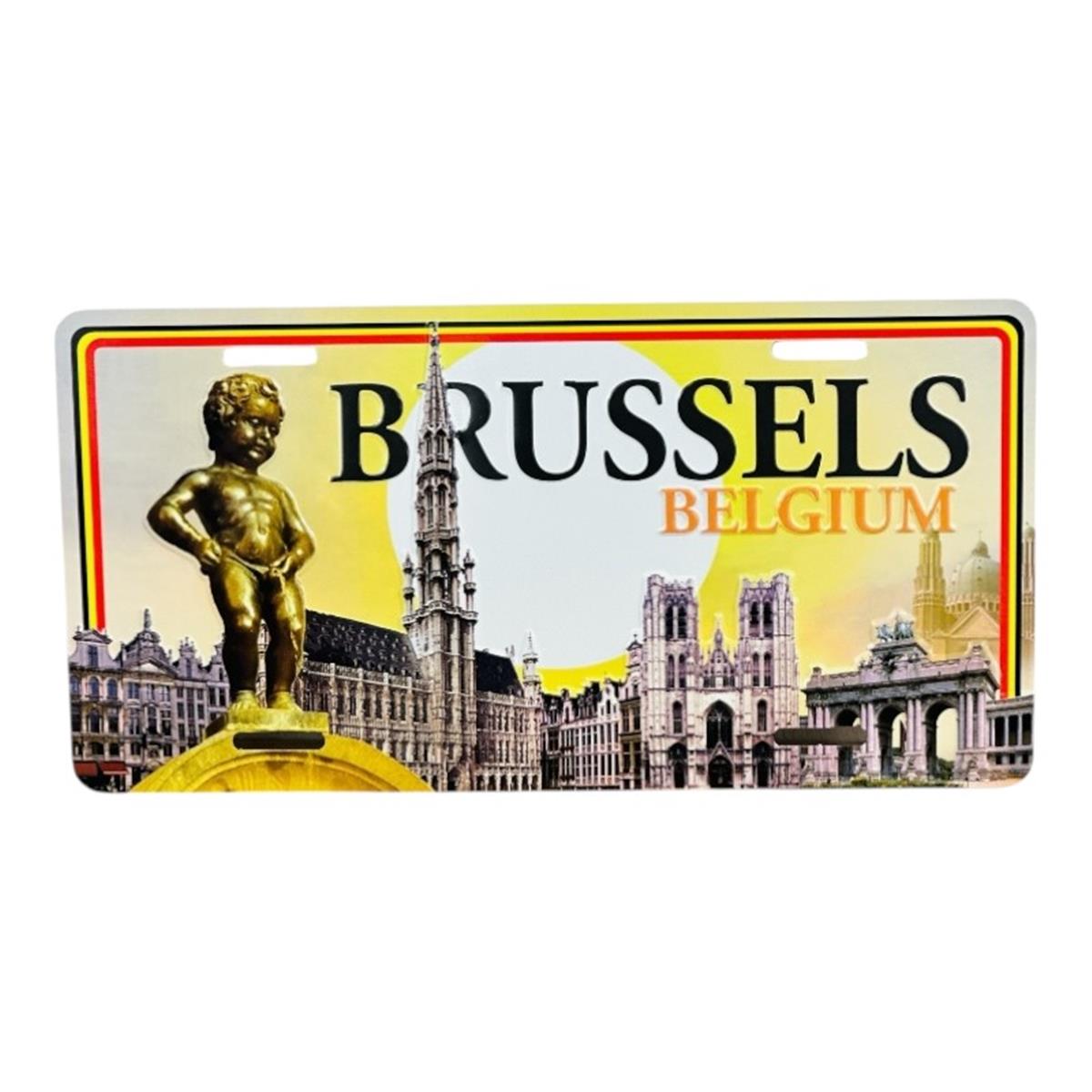 Aimant plaque Bruxelles soleil