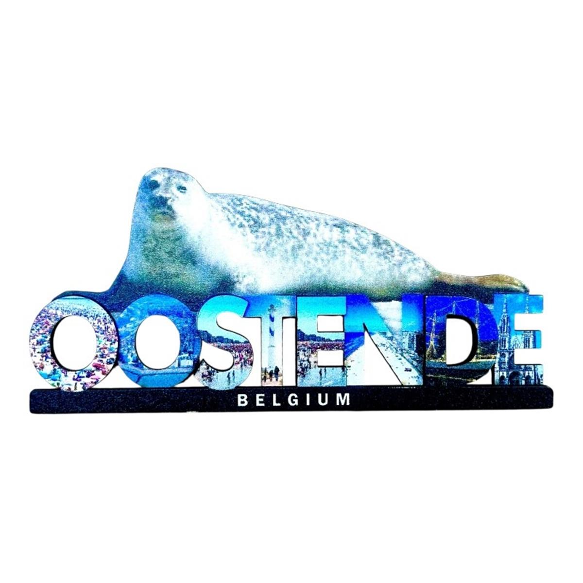 Aimant Ostende lettres phoque