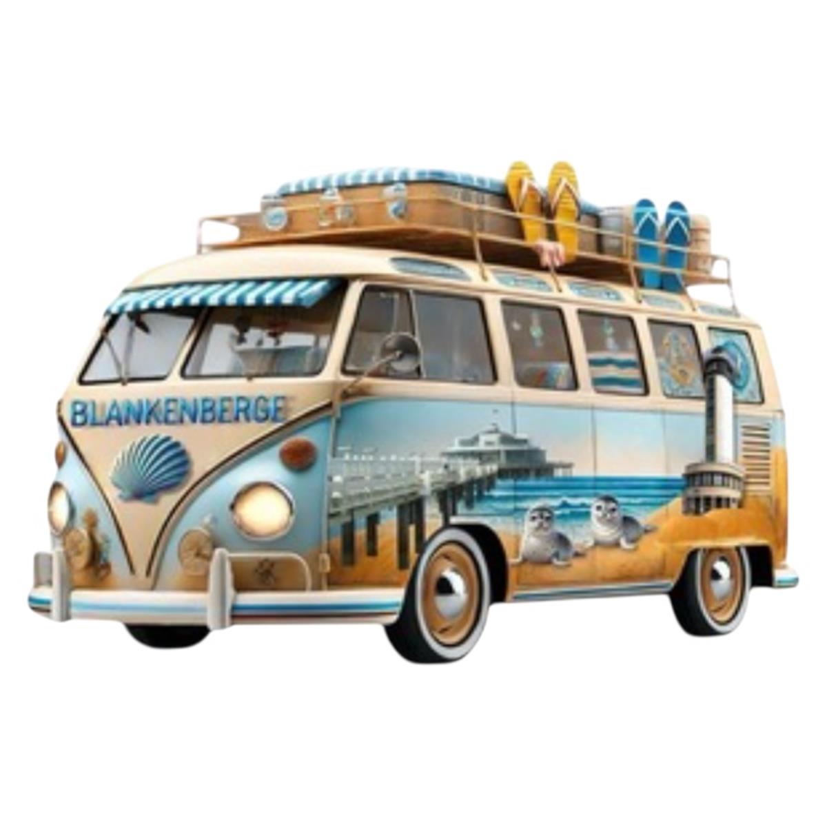 Magneet VW Bus Blankenberge