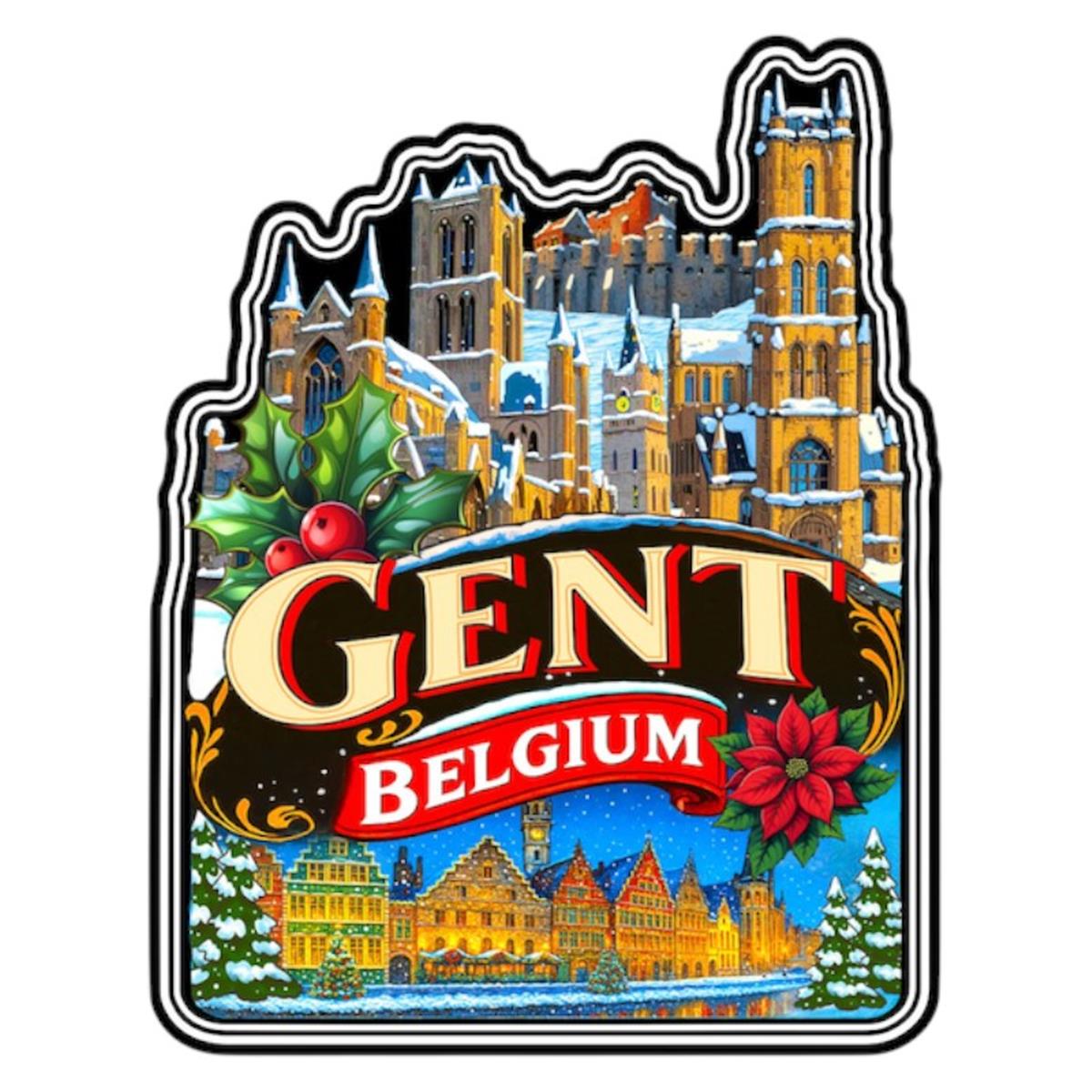 Aimant MDF Gand Noël style 1