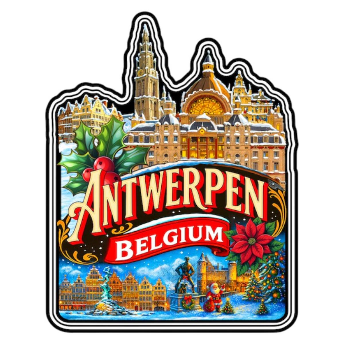 Aimant MDF Anvers Noël style 1