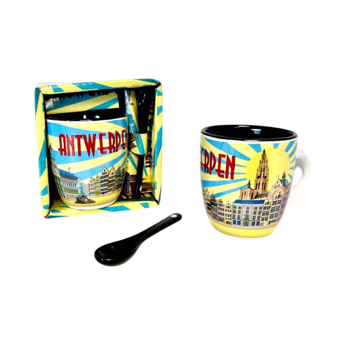 Mug mini + lepel Antwerpen