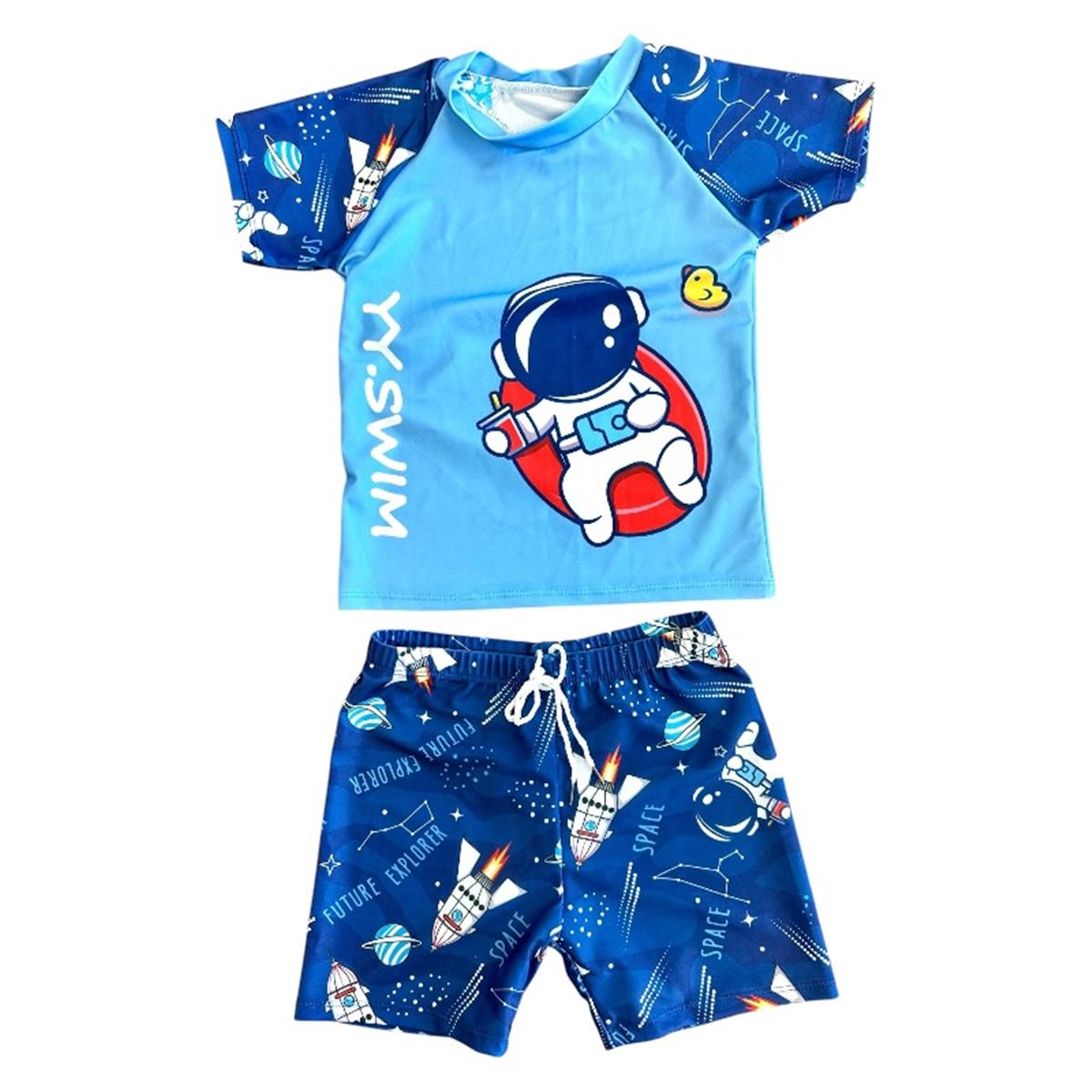 Swimsuit boys Astronaut 6-10 y (2 pcs)