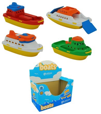4 bateaux ass en presentoir