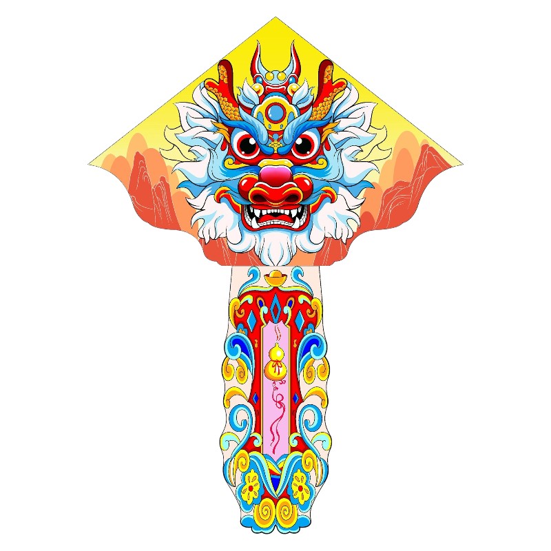 kids kite red dragon XXL 240 cm
