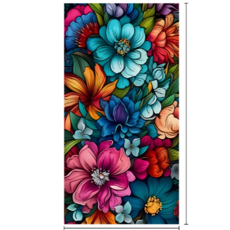 Strandlaken flower 100 * 180 cm