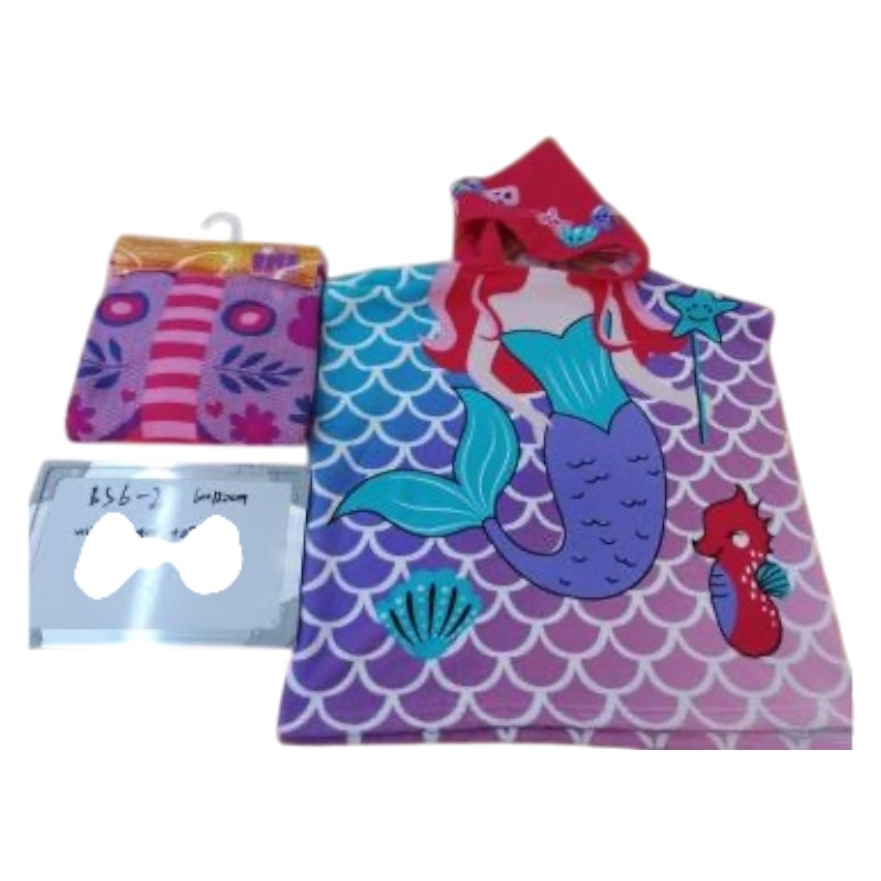 Poncho microfiber Mermaid 60*120 cm