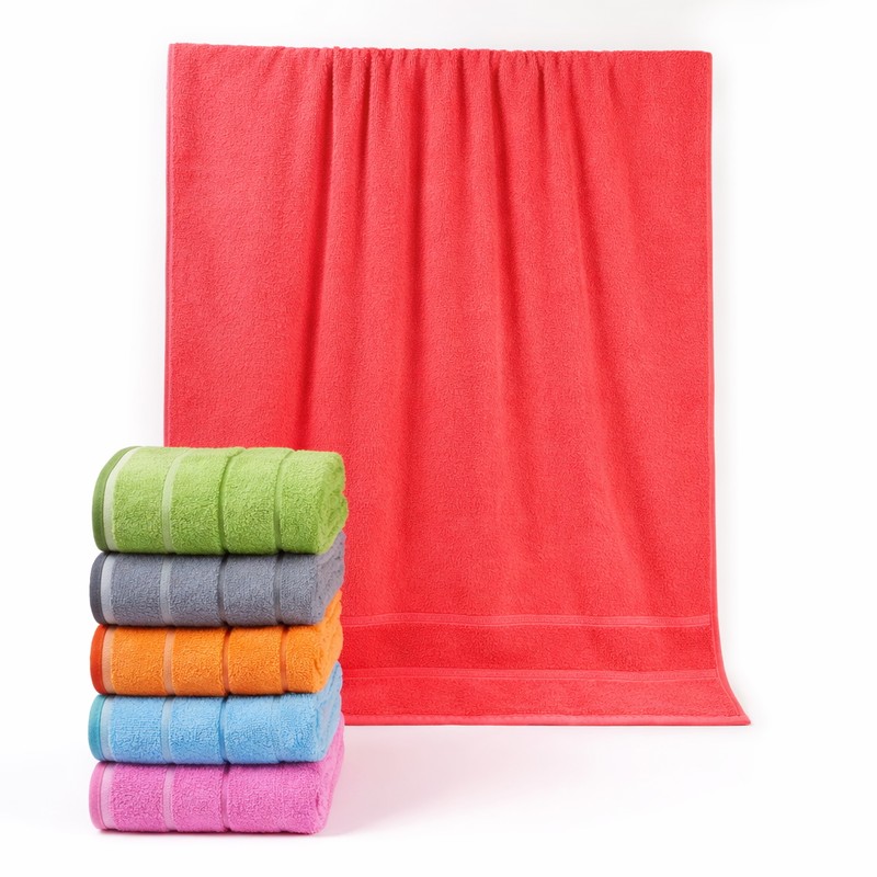 Beachtowel cotton 600 gr 90*170 cm 6 ass.