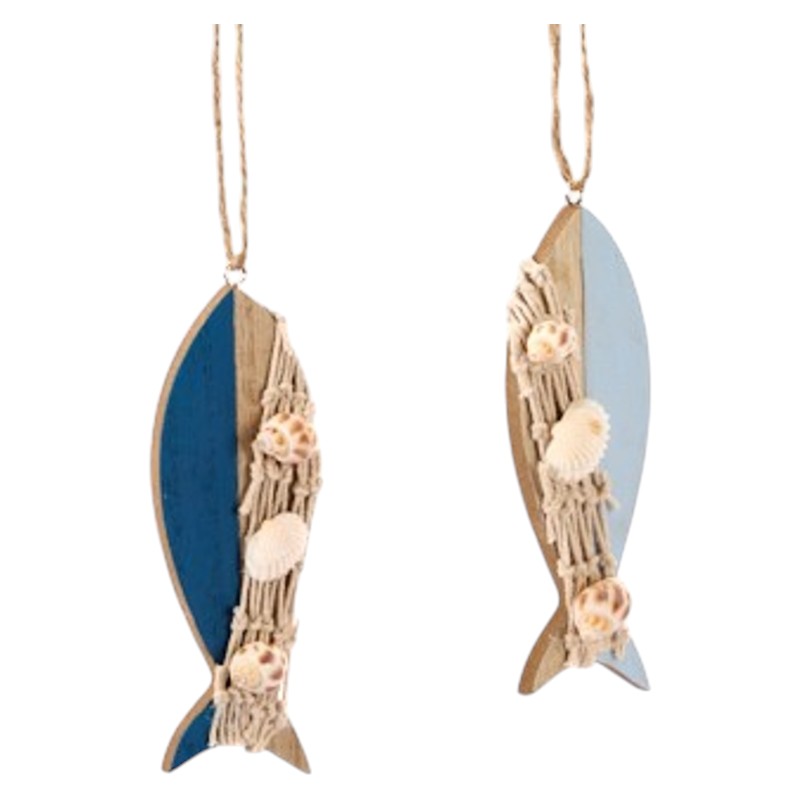 Deco vis blauw 2ass