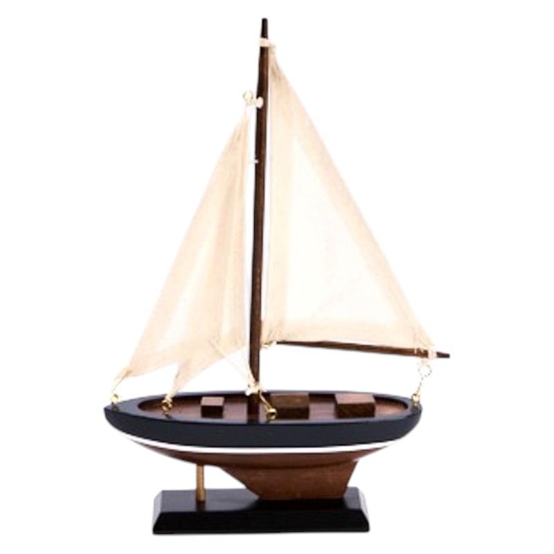 Zeilboot bruin 20.5 cm