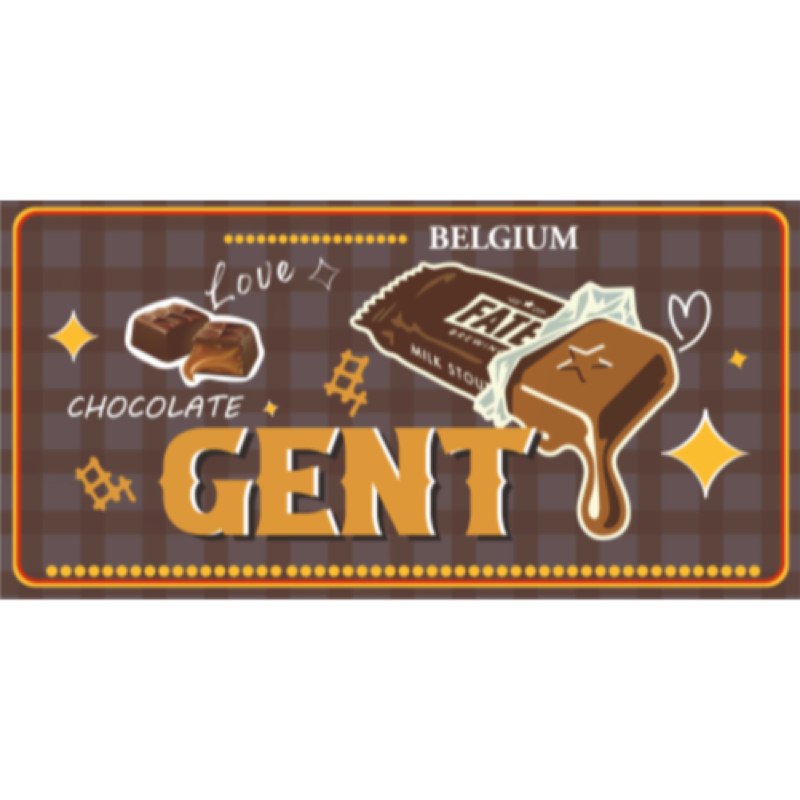Plaque Gand chocolat