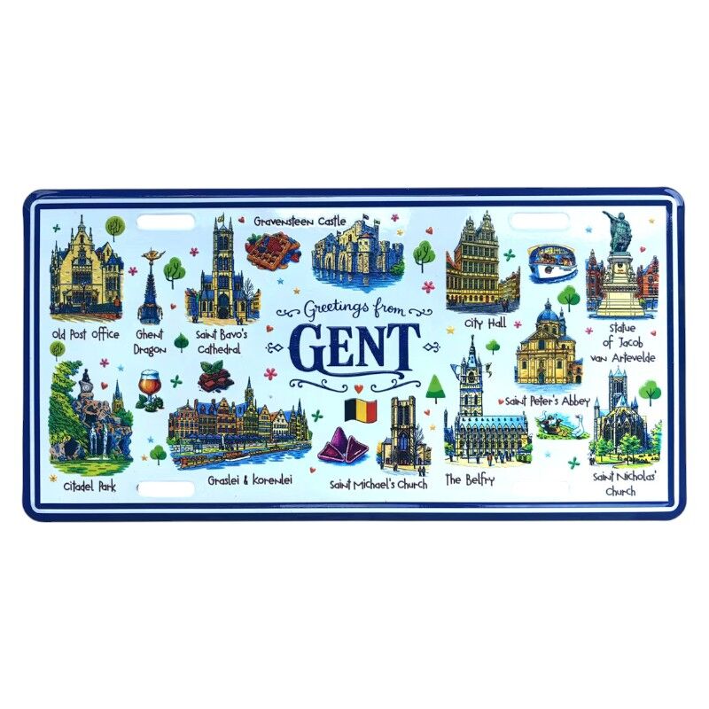 Autoplaat Gent pano