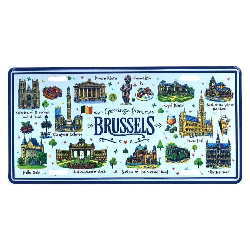 Autoplaat Brussels pano
