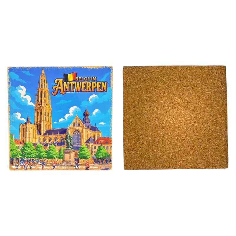 Onderzetter Antwerpen 10 * 10 cm