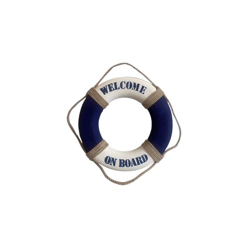 Reddingsboei welcome blauw/wit 25cm