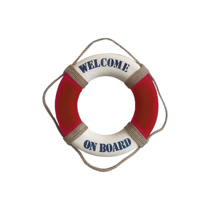 Reddingsboei welcome rood/wit 35cm