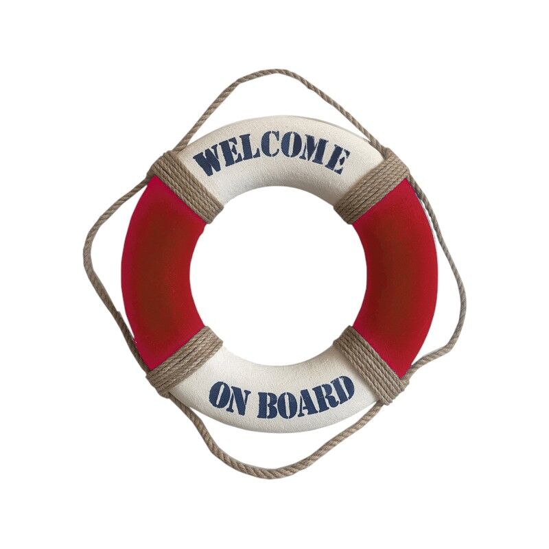 Reddingsboei welcome rood/wit 50cm