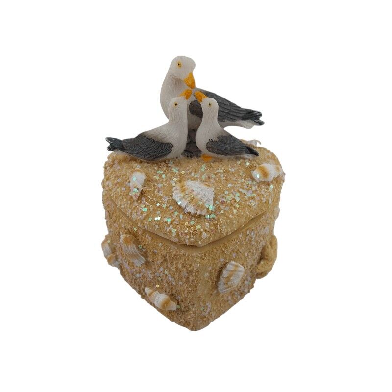 Meeuwen familie doosje 6x6x7cm