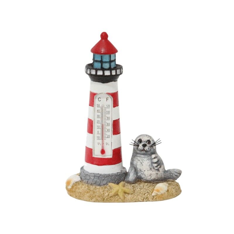 Thermometer vuurt. rood + zeehond