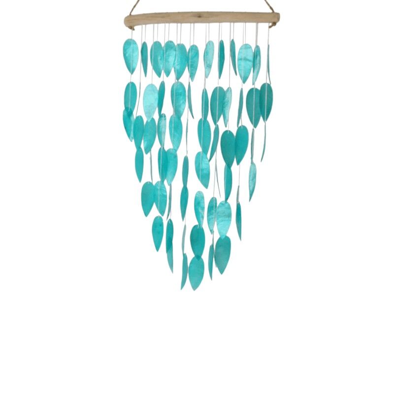 Hanger turquoise capiz 50cm