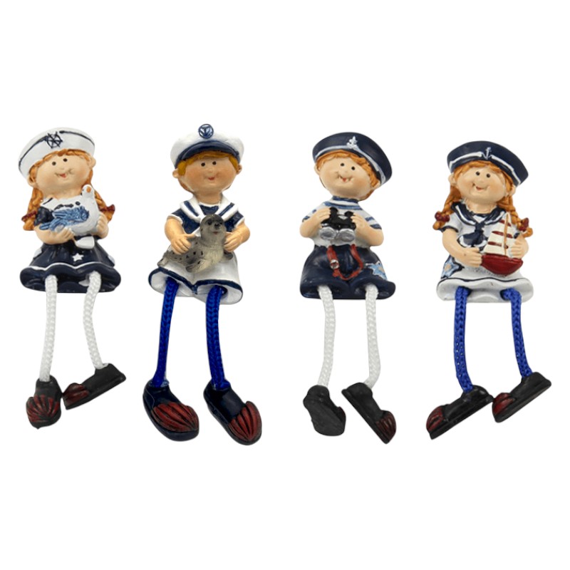 Enfants de la mer avec corde jambes 8 cm