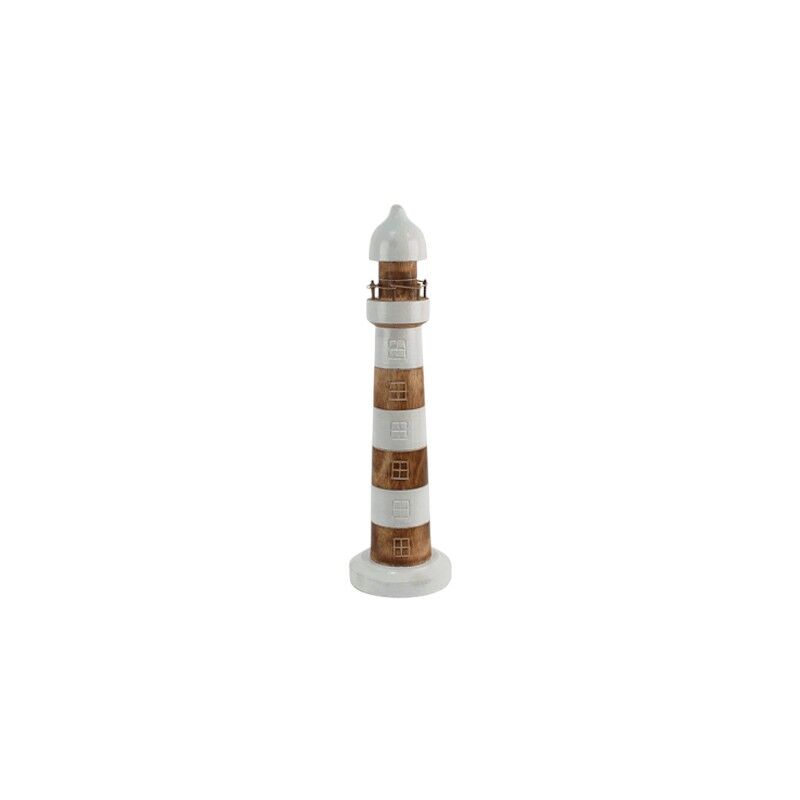 Vuurtoren hout wit 60cm