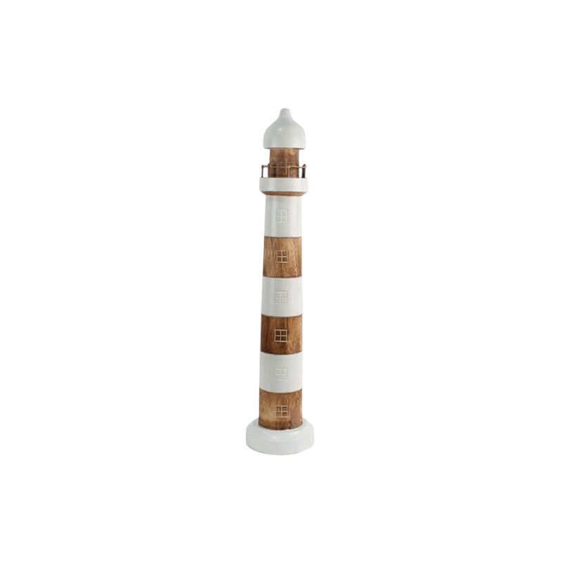 Vuurtoren hout wit 80cm
