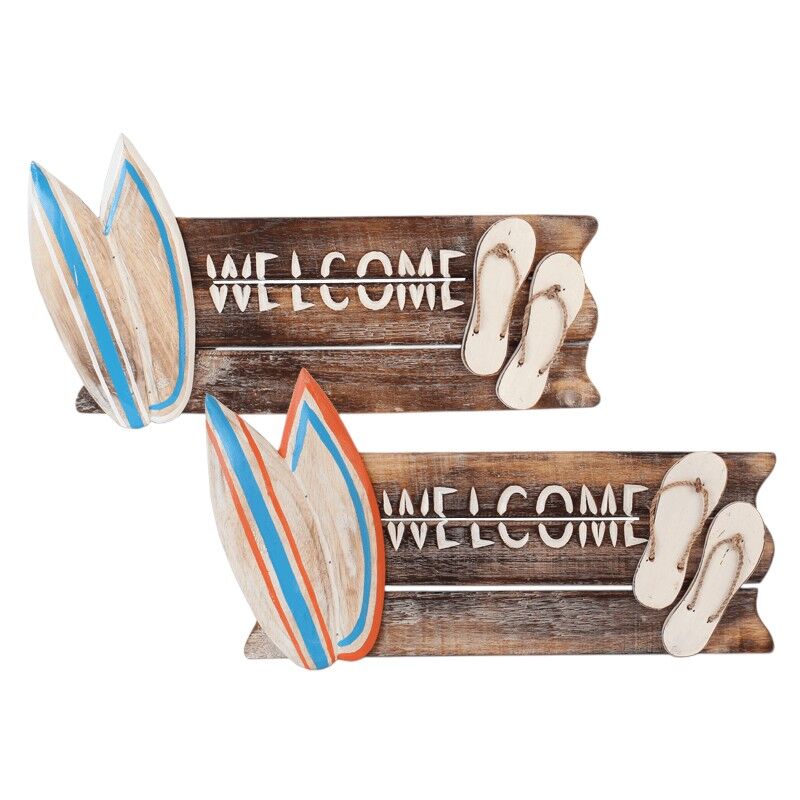 Welcome bord surfpl/slipper 2 ass.