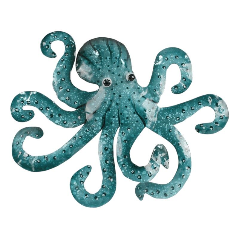 Metalen Octopus wanddeco 35cm