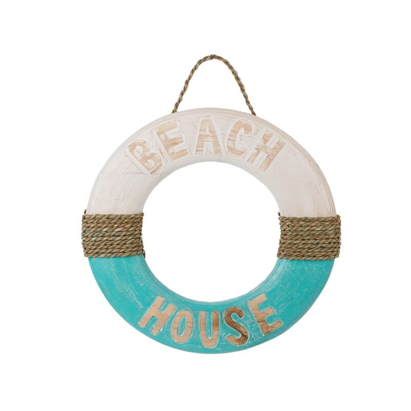 Boei wit turquoise 40cm