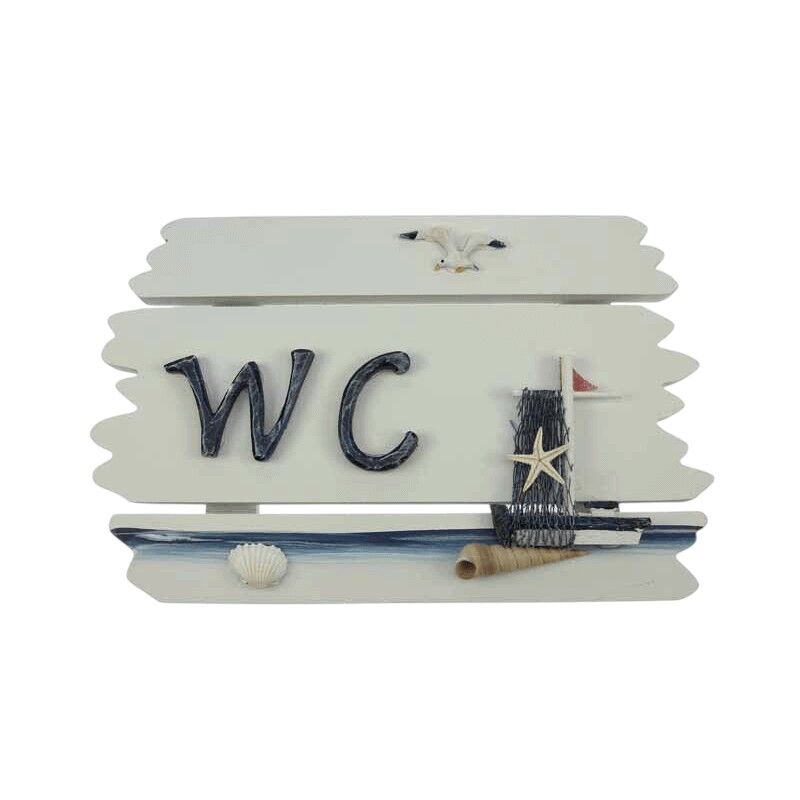 WC bordje serie seaside 23x14cm