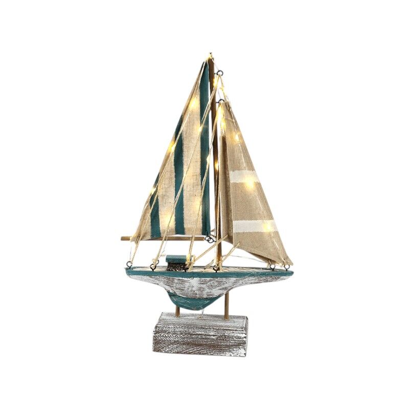Zeilboot met led verlichting 31,5cm