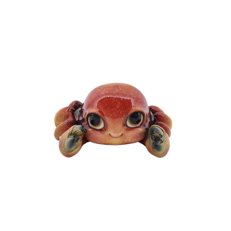 Krab rood, klein, hoogte 7,5cm