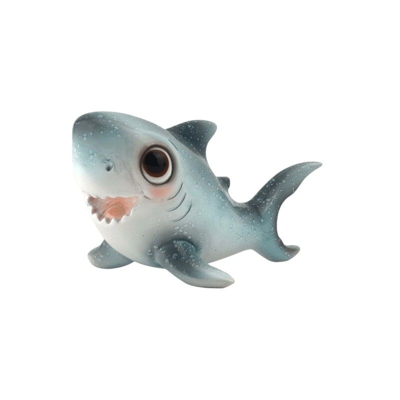 Haai blauw, hoogte 9cm