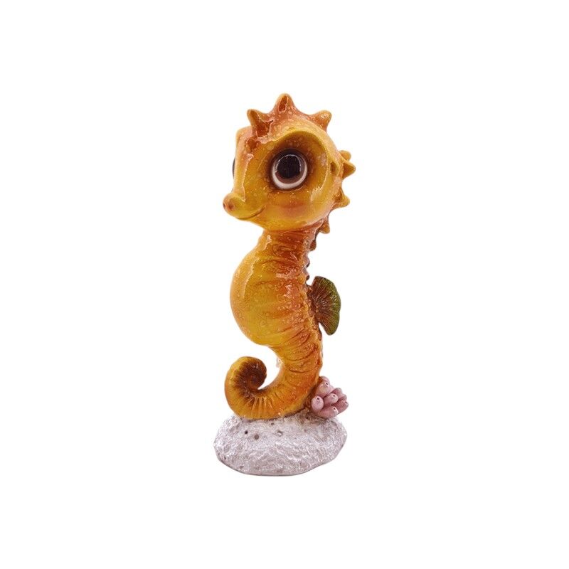 Zeepaard oranje, hoogte 17cm