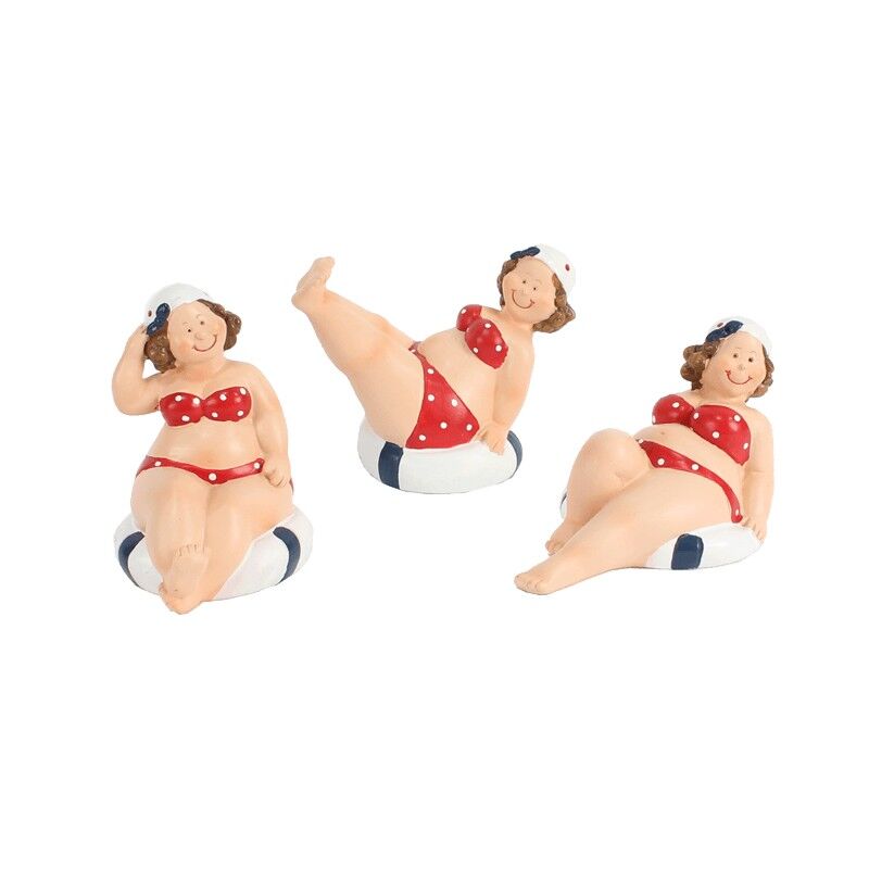 Funny strandlady rood klein 3 ass.
