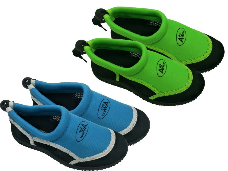Chaussure Neoprene Vert / Bleu taille 27-28