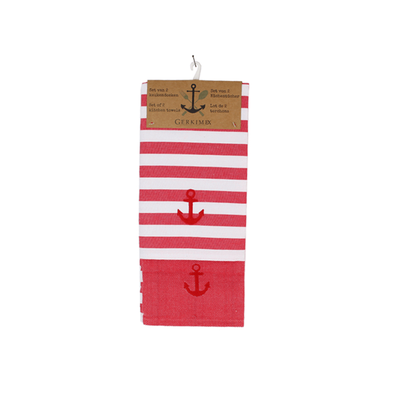 Lot de 2 tochons rouge