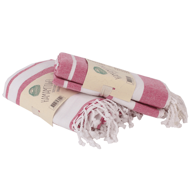 Luxe Hamam Handdoek Roze 100 * 180 Cm