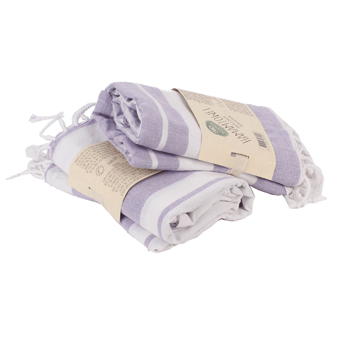Luxe Hamam Handdoek Paars 100 * 180 Cm