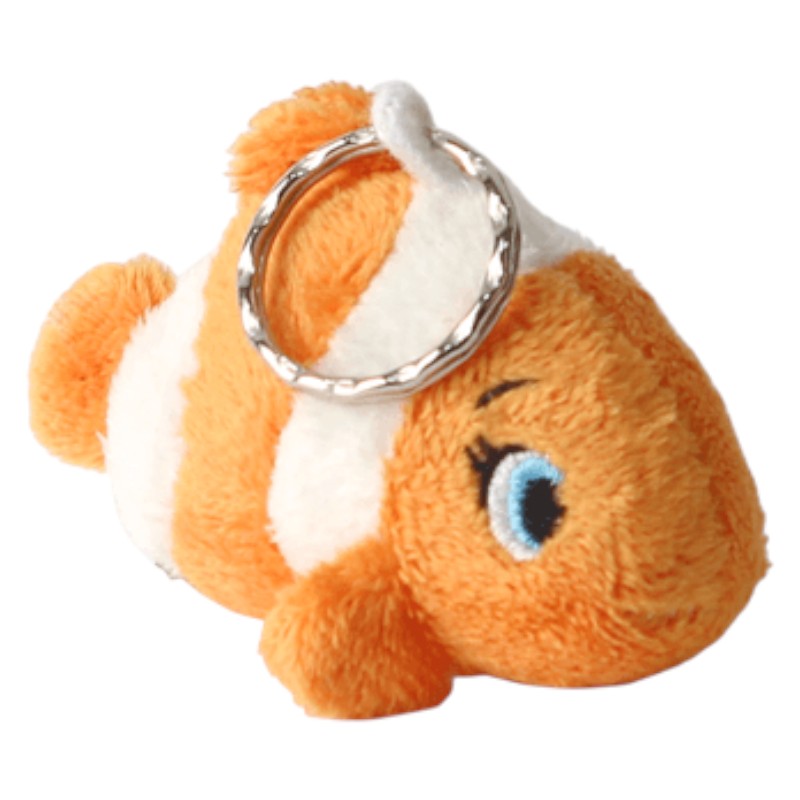 Porte-clés poisson en peluche