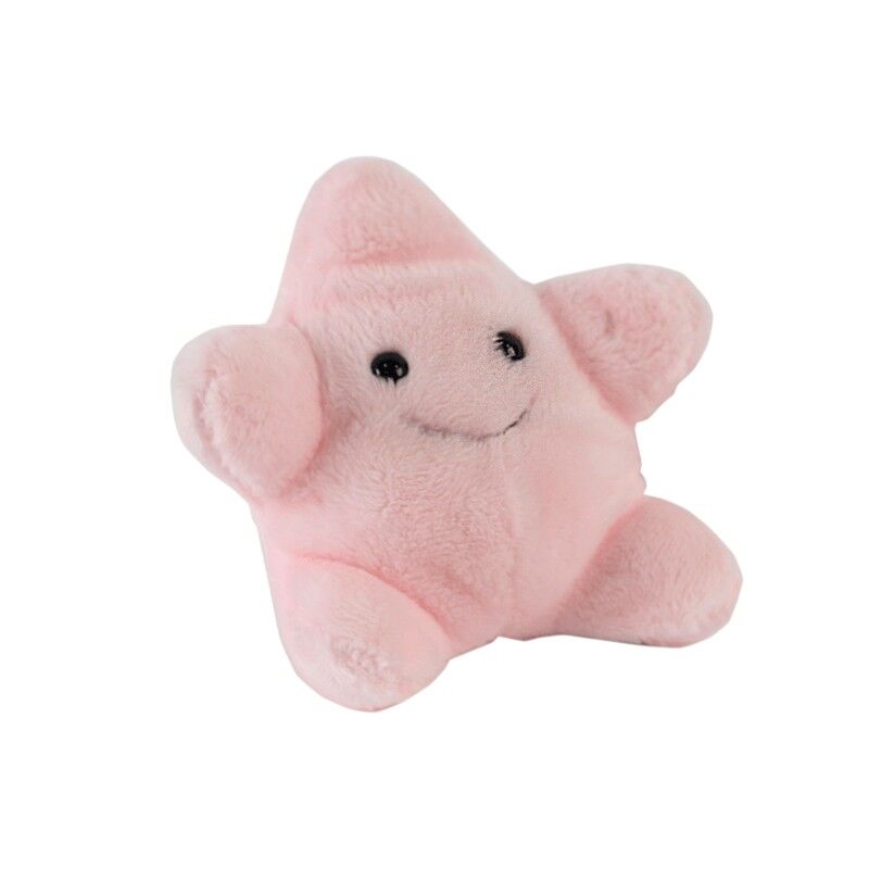 Zeester pluche roze 13cm